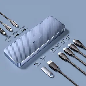 4-channel HDMI Live Video Capture Card Thunderbolt 3 Docking Station With DP thumbnail-1