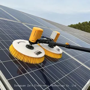 Efficient and Easy Operating Solar Cleaner Rotating Solar Panel Cleaning Brush Supplier PV Cleaning Robot Sunnysmiler thumbnail-1