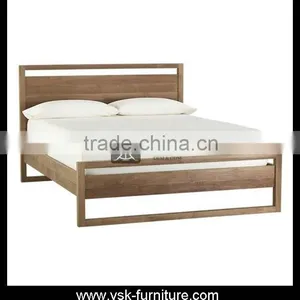 BE-021 Concise Design Solid Wood Frame Hotel Bed thumbnail-1