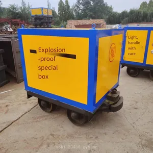 Mine-used Dangerous Goods Transport Vehicle, 600-gauge Mine Car Explosive Box, Qilu Bangtai, Rail-guided Blasting Equipment Vehicle thumbnail-2