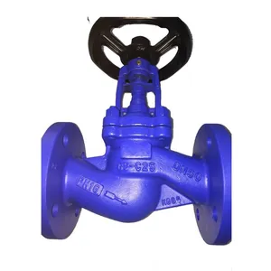 DIN Bellows Globe Valve GGG40 Pn25 End DN25 JL1040 Pn16 Bellows Flange Globe Valve thumbnail-4