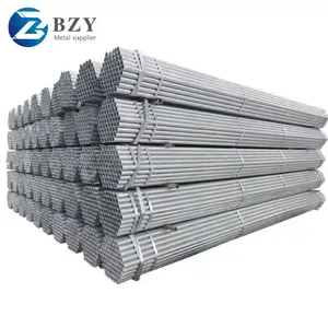 Q195 Galvanized Round Fence Steel Pipe Galvanized Scaffolding Steel Tube g I Pipe thumbnail-1