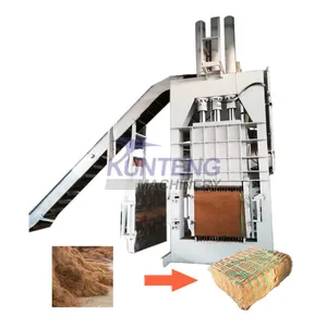 Sawdust and Rice Husk Compactor Coconut Coir Hydraulic Baler Shavings Briquetting Packing Machine Equipment EPC thumbnail-1