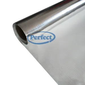 Aluminum Foil Fiberglass Fabric for HVAC Insulation and Thermal Barrier thumbnail-3
