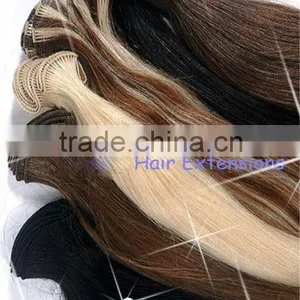 Human Remy Hair Handtied Hair Weft thumbnail-1