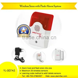 Spot Wireless Outdoor Sound Siren LED Flash Alarm System With Door Gap Sensor thumbnail-1