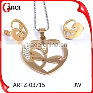 Costume Jewelry Heart Shape Fashion Jewelry Set thumbnail-1