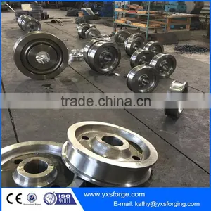 High Quality Beam Wheel Traveling Monorail Single Girder Overhead Crane Wheels thumbnail-6