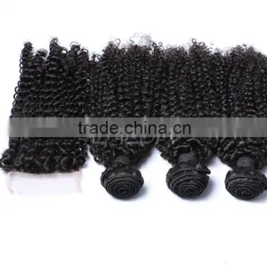 Factory Wholesale Price Double Drawn Unprocessed Virgin Malaysian Hair Weaves 3 Bundles With Silk Base Frontal or Lace Closure thumbnail-1