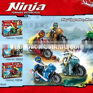 Decool 10029-10034 Ninja Motorcycle Transparent Version 6pcs/lot Minifigure Toy Building Bricks Blocks Toys thumbnail-1