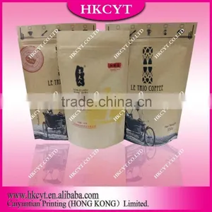 China Suppliers Custom Printed Kraft Paper Coffee Packing Bag With Valve thumbnail-1