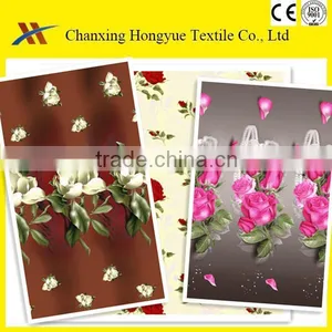 Plain Fabric Polyester Material Big Flower Printing Fabric/polyester Brushed Fabric for Making Sofa Fabric With High Quality thumbnail-1