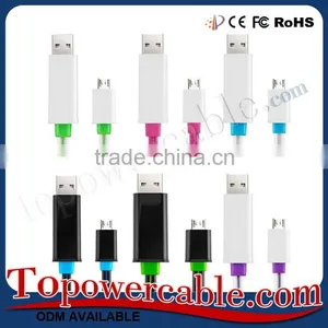 Factory Price Colorful Best Sync Data Micro USB Cables With LED Light thumbnail-6