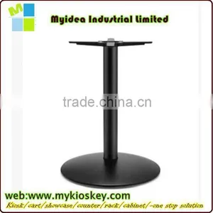 HS-A067 Round Table Base Chrome Metal Gold Plating Machine Base for Marble Table Outdoor Furniture thumbnail-1