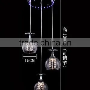 Modern Glass Cup Crystal G4 VDE/CE Pendant Lamp Modern Pendant Light thumbnail-6