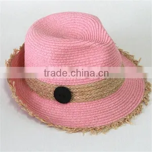 Cheap Bulk Sale Straw Fedora Hat thumbnail-1