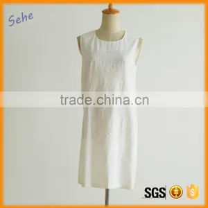 Large Size Clothing Round Neck 100% Cotton Comfortable Dress for Modern Lady Supplier's Choice thumbnail-1