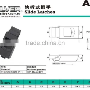 For Sealing and Packing Machine Parts Black Plastic Slide Latches thumbnail-2