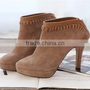 Girls Fancy Boots Ladies Winter Boots Korean High Heel Ankle Boots thumbnail-1