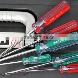 6pcs Colorful Transparent Handle Screwdriver Set Crossed and Slotted Screwdriver thumbnail-1