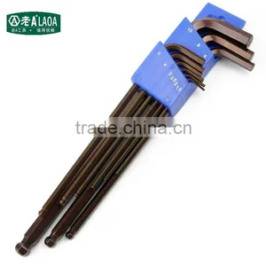 LAOA S2 Material 9pcs British System Magnetic Hexagonal Wrench 1.5-6mm LA313109 thumbnail-6