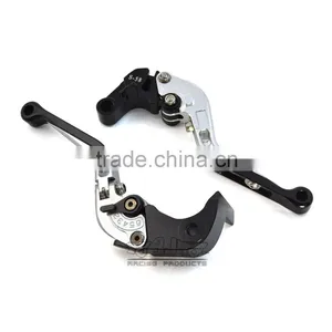 BJ-LS-001 CNC Silver Adjustable Folding Racing Scooter 150fm Brake Clutch Lever thumbnail-6