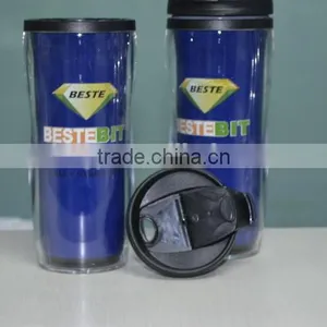 13oz Custom Logo Plastic Color Changing Magic Travel Mug thumbnail-5