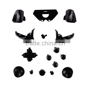 Solid Black Controller Buttons Joystick Controller Replacement Mod Kit Parts for Xbox One Controller thumbnail-1
