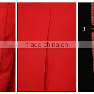 2016 Latest Design Slim Fit Mens Suit Red Weeding Suit for Men thumbnail-4