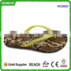 New Cheap Fancy Snake Printed Women Pvc Injection Flip Flop thumbnail-4