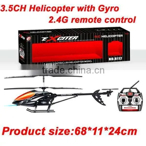 2.4G rc Gyro Helicopter RC 3.5CH Gyro Helicopter R117 thumbnail-1