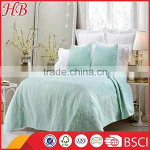 Cotton Fabric Quilt Comforter Set, 3pcs Solid Comforter Sets With Quilting, Home Use Cotton Comforter Set thumbnail-3