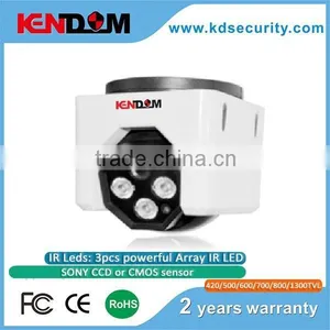 3.6 / 6.0 Fixed Lens 3pcs Powerful Array IR LED 3.5" IR Plastic Dome Camera thumbnail-1