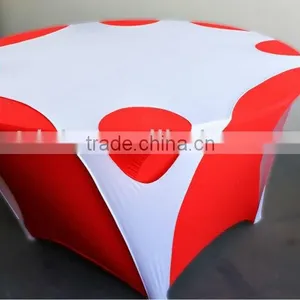 Durable and Washable Spandex/lycra Table Cloth With Hole for Wedding Banquet Events thumbnail-2
