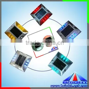 3-year Warranty!!LED Studs,Pavement Studs,Plastic&Aluminum Blue/Yellow/Red Solar Garden Lights thumbnail-4