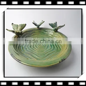 Ceramic Enamel Fruit Plate With Butterfly Dresses thumbnail-1
