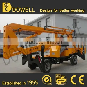 Articulated Towable Boom Lift 6-17m Cherry Picker Man Lift for Sale thumbnail-1