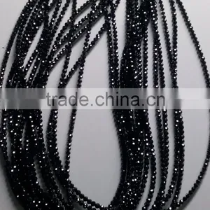 NATURAL LOOSE ROUND SHAPE-BLACK DIAMOND BEADS SIZES FROM 2MM-6MM thumbnail-1