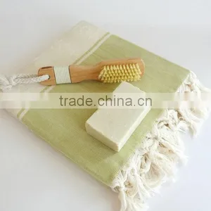 Cotton Fabric 70*180cm With Fringes Custom Made Hammam Kikoy Towel thumbnail-1