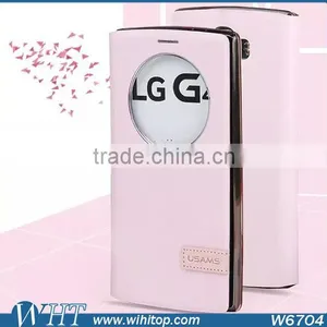 2015 Mobile Phone Case, Leather Flip Stand View Case Cover for LG G4 thumbnail-6