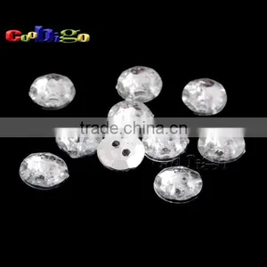18L(11mm) Acrylic Sewing Rhinestone Button White For Apparel Bag Accessories #FLN019-18L(06) thumbnail-1
