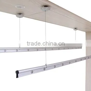 2016 Ceiling Mounted Clothes Drying Racks Lifting Aluminium Clothes Drying Rack thumbnail-5