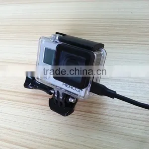Skeleton Housing Protective Shell Case for Go Pro 4/3+ With Side Open for Plug thumbnail-1