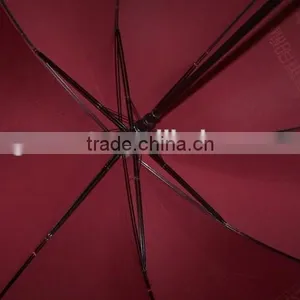 2015 Red Double Fluted Ribs Wholesale Golf Umbrella thumbnail-5