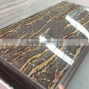 PVC MARBLE SHEET UV BOARD, SMOOTH HARDNESS GREEN CLASSICAL CORROSION WITH HIGH QUALITY thumbnail-4