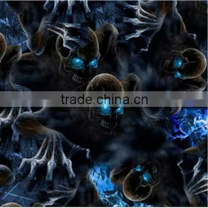 New;y Skull Pattern Hydrographic Water Transfer Cubic Printing Film Hydro Dipping Film RHZ32 thumbnail-1