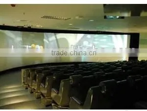Curved Frame Screen 106" 16:9, 3D Perforated Video Fabric, Aluminium Frame Covered thumbnail-1
