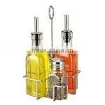 5PC GLASS O/V BOTTLE WITH RACK thumbnail-1