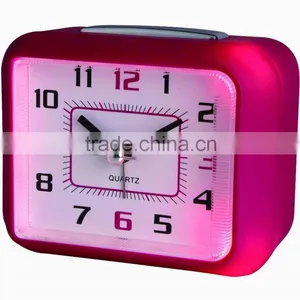 LED Touch Light Square Alarm Clocks With Snooze Crescendo Beep Sound thumbnail-3
