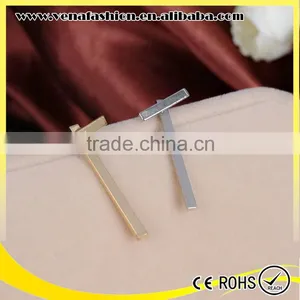 Hot Sale T Simple Hanging Fashion Gold Plated Earring thumbnail-2